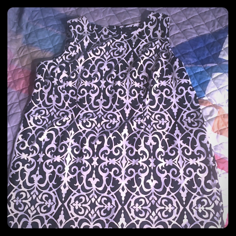 Work wear Black and white dress.